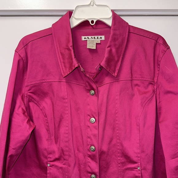DIVORCE CLEARANCE-TAKING OFFERS AMI Pink BarbieCore Jacket - Picture 9 of 14
